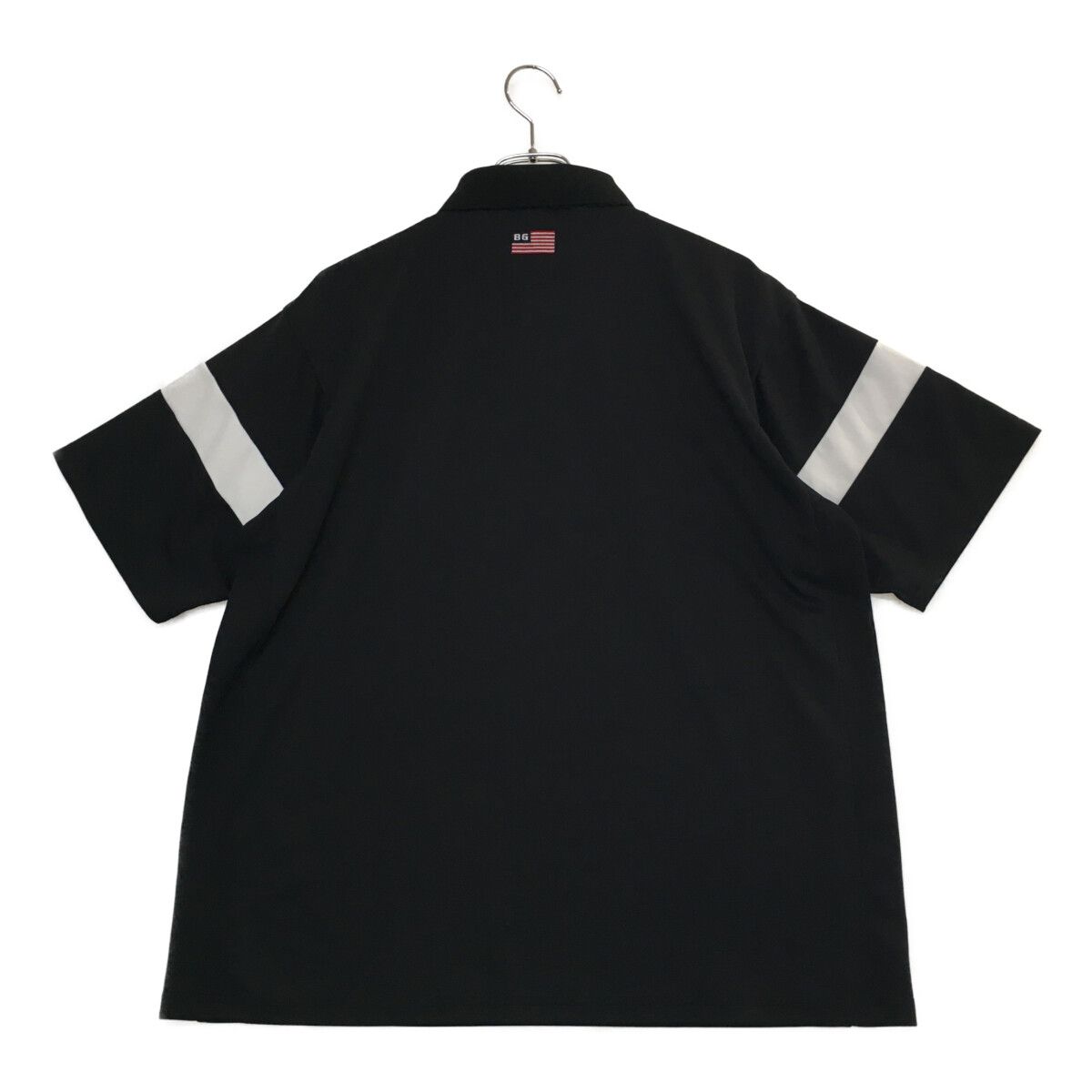 中古 メンズ ブリーフィング BRIEFING 半袖ポロシャツ M 紺 ネイビー