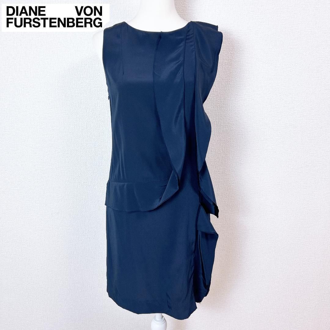 ★ダイアンフォンファステンバーグ ✨タグ付 シルク ワンピース S パーティー ダイアンフォンファステンバーグ シルク100%ドレスワンピース 2