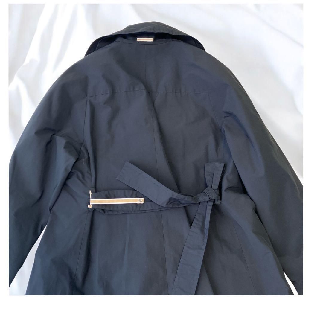 マックスマーラ スプリング ベルテッド オーバー コート ネイビー ベルト SIROKUMA-CORPORATION_COM