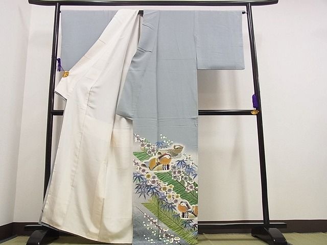 平和屋本店○極上 人間国宝・羽田登喜男 色留袖 鴛鴦 逸品s6827 - メルカリ
