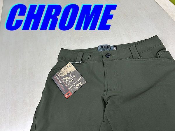 テルスポ イチ推し!! !! CHROME UNION SHORT 2.0 size 30 OLIVE LEAF クローム ユニオンショーツ 膝上 サイクル カジュアル ショートパンツ ロード ミニベロ クロス ピスト MTB M-1269