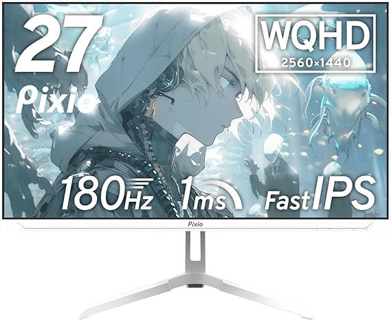 Pixio PX278 WAVE Black ゲーミングモニター 27インチ 180Hz WQHD 