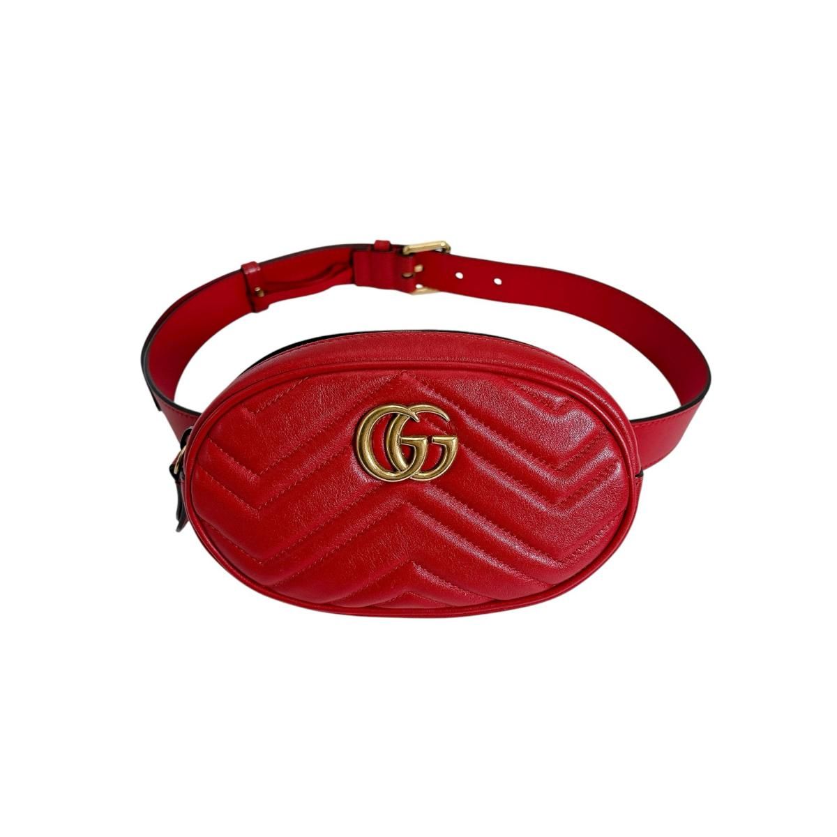 グッチ 476434 ボディバッグ GGマーモント ボディバッグ GUCCI レッド