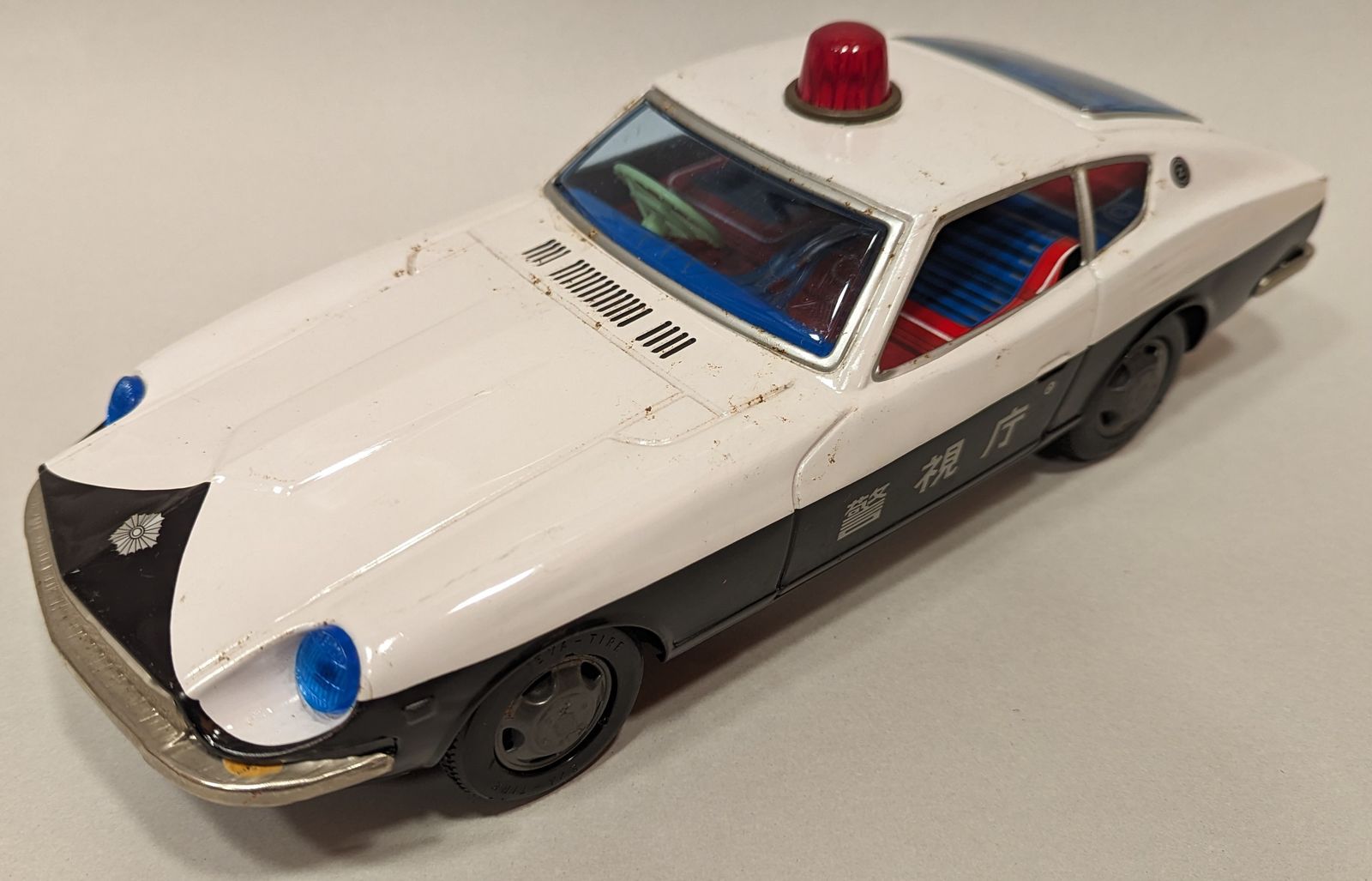 イチコーのニッサン フェアレディZ パトロールカー ブリキ レトロ S130