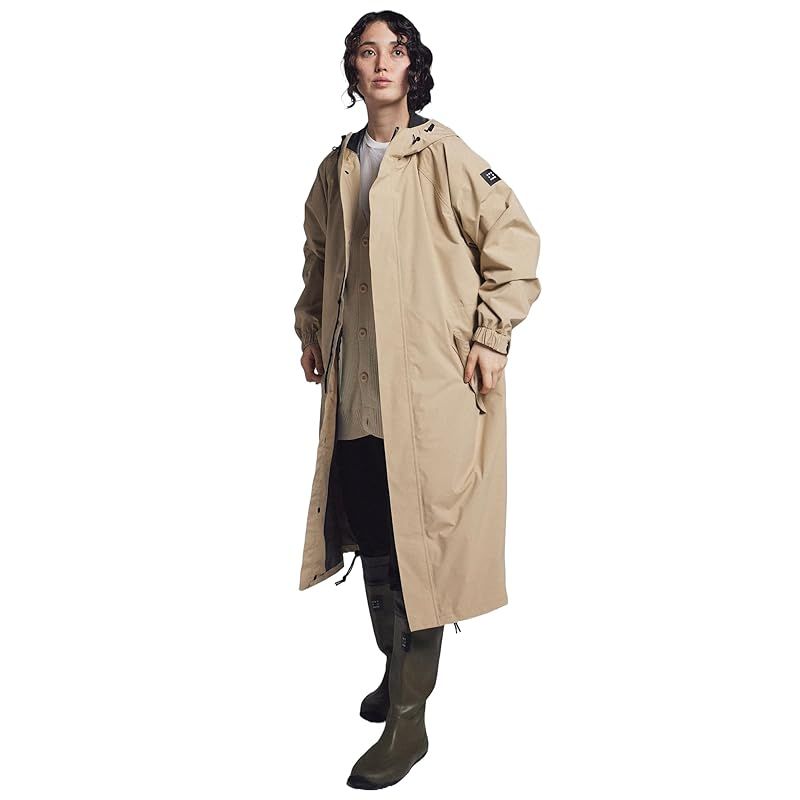 アメトハレ レインコート 自転車用 防水 透湿 レディース AH-302 サイクルモードレインコートEX ベージュ L 1