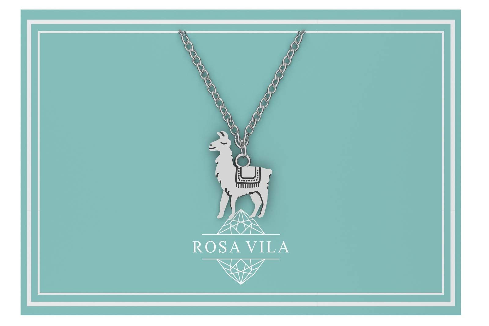 Rosa Vila Llama ネックレス Llama Gifts Be Llamazing Llama Stuff レディース アルパカギフト ママ Llama ギフトペンダント アルパカネックレス Llama ジュエリー レディース シルバー