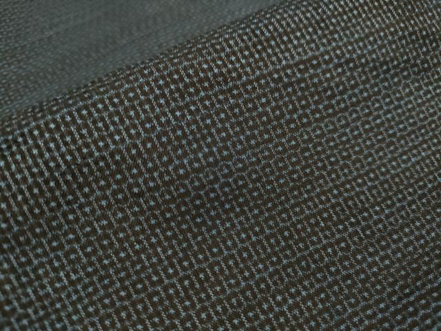 平和屋着物□男性 本場大島紬 アンサンブル 100亀甲 総詰め 正絹 逸品  