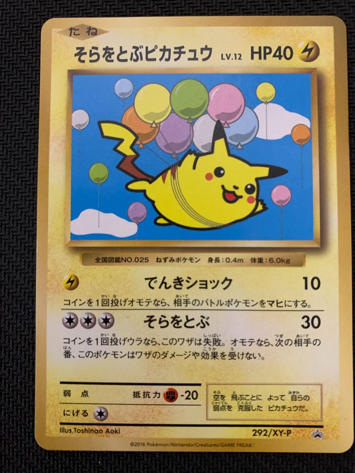 そらをとぶピカチュウ　LV.12 そらをとぶピカチュウ LV.12
