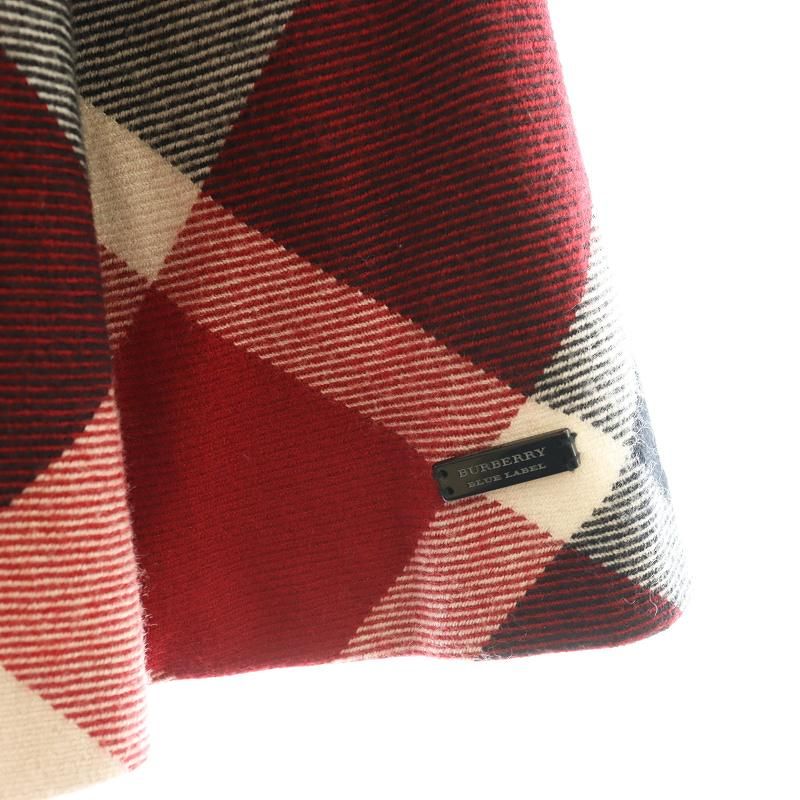BURBERRY BLUE LABEL チェック マキフレアスカート 36 バーバリーブルーレーベル BURBERRY BLUE LABEL ベルト付き