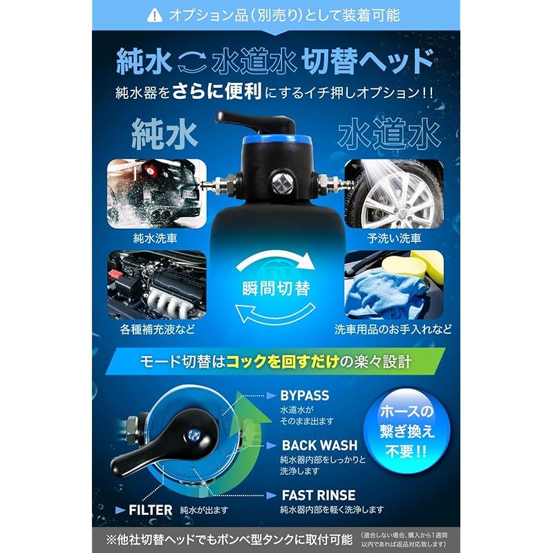 新品】 ガラコート 純水器 洗車用 【1年間製品】 11Lタンク 本格純水