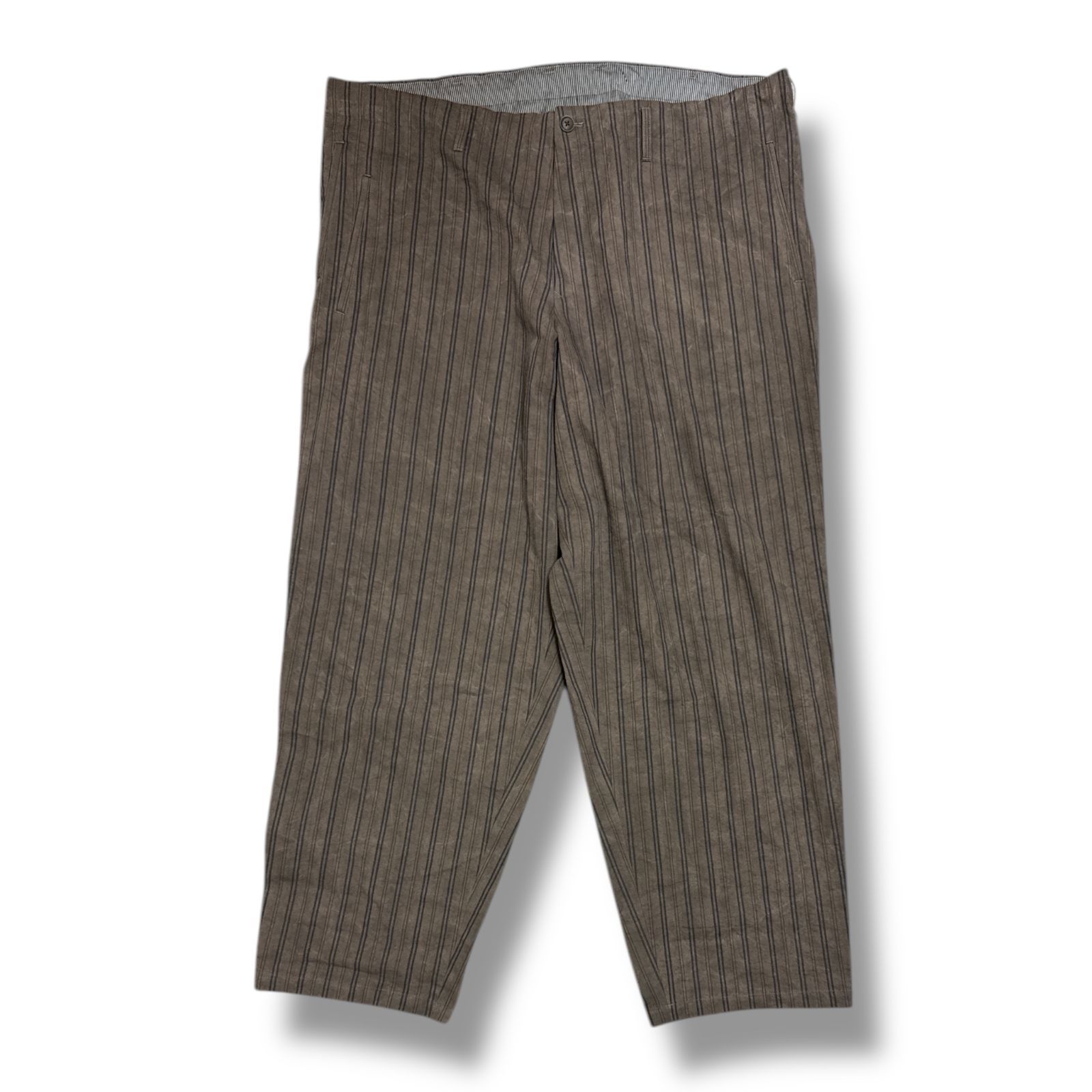 参考上代93500円 Yohji Yamamoto POUR HOMME 24AW WASHED PIGMENT INK DYED PANTS ウォッシュドピグメントダイパンツ ワイドパンツ ヨウジヤマモトプールオム HO-P14-521 4 91286A6
