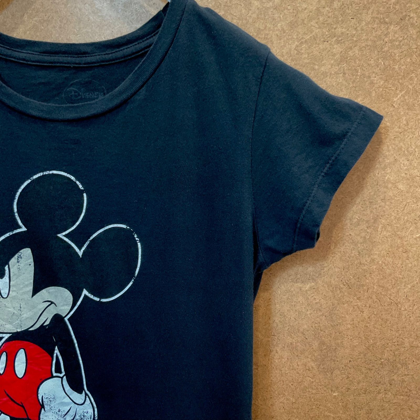 USA古着 ミッキー・マウスMICKEY MOUSE ディズニーDisney 半袖Tシャツ 黒M