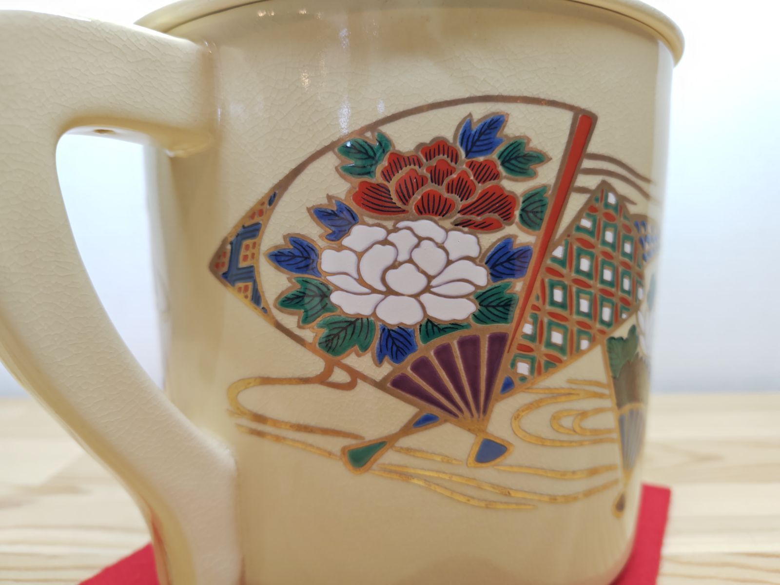 送料込【逢絢亭・新品】茶道具 水屋道具 片口水注 京焼 扇面流水 紙箱入り 逢絢亭・新品】茶道具 水屋道具 片口水注 京焼 扇面流水 紙箱