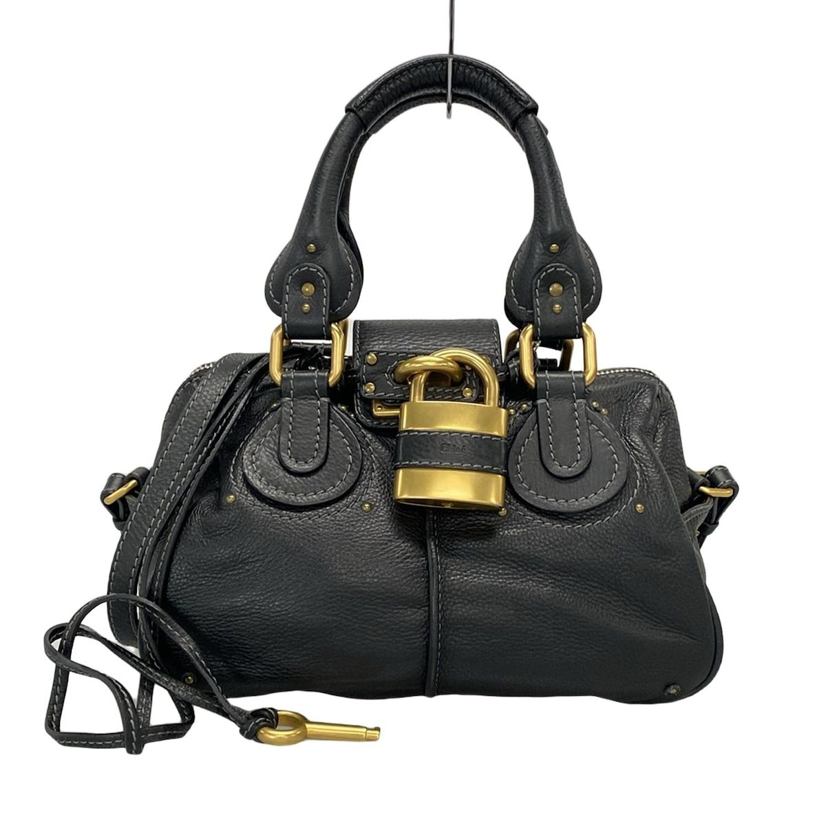 Chloe(クロエ) ハンドバッグ パディントン 黒 レザー - メルカリ Chloe(クロエ) ハンドバッグ パディントン 黒 レザー - メルカリ