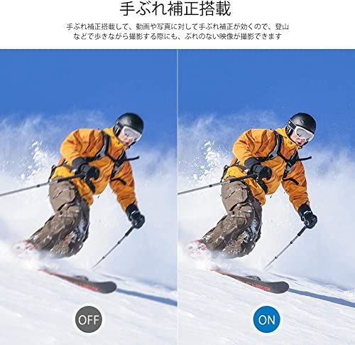  AKASO EK 7000 Pro 4 K アクションカメラ 64 GBメモリカード 2000万画素 タッチパネル式 Type-C外部マイク対応 手ブレ補正 WIFI搭載 広角レンズ 40 m防水 水中カメラ HDMI出力 スポーツカメラ リモコン付き 2つ1 mp その他 アクションカメラ ウェアラブルカメラ