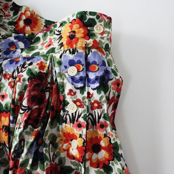 美品　YAECA ヤエカ　タックキュロット　リバティ　monogatsby柄　M 美品 YAECA ヤエカ タックキュロット リバティ monogatsby柄 M 美品