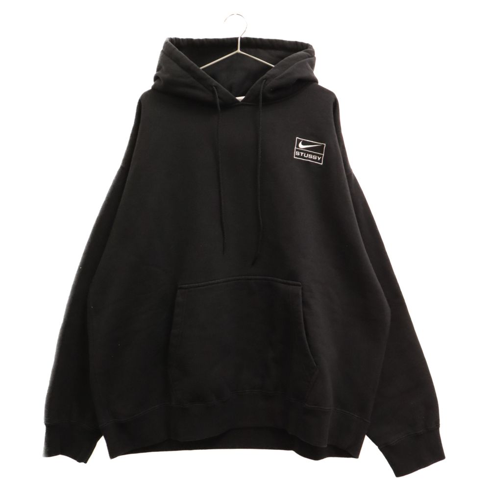 STUSSY (ステューシー) 22SS×NIKE NRG Washed Hoodie DN4028-010 ナイキ ロゴ刺繍スウェットプルオーバーパーカー  ブラック - メルカリ