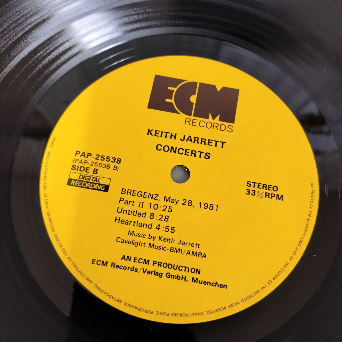 LP 帯付き キース・ジャレット Keith Jarrett Concerts Bregenz