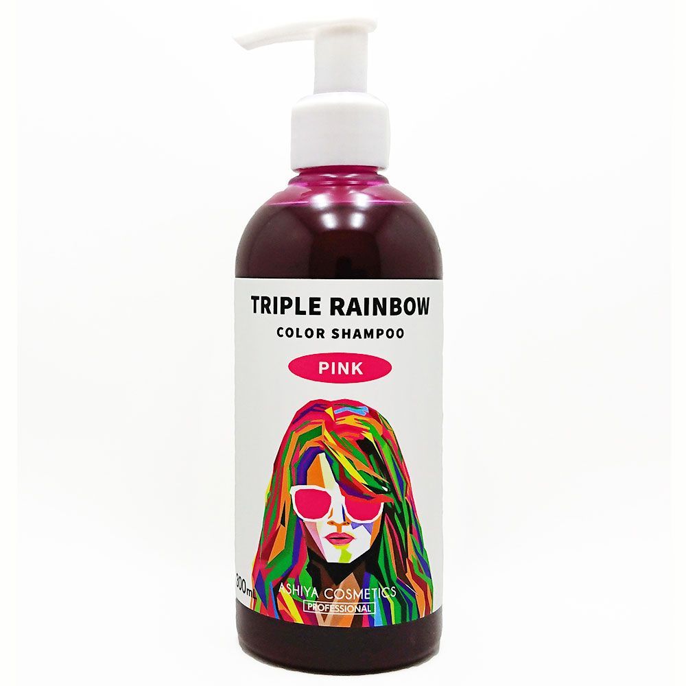 6セット トリプルレインボー シャンプー ピンク 300mL