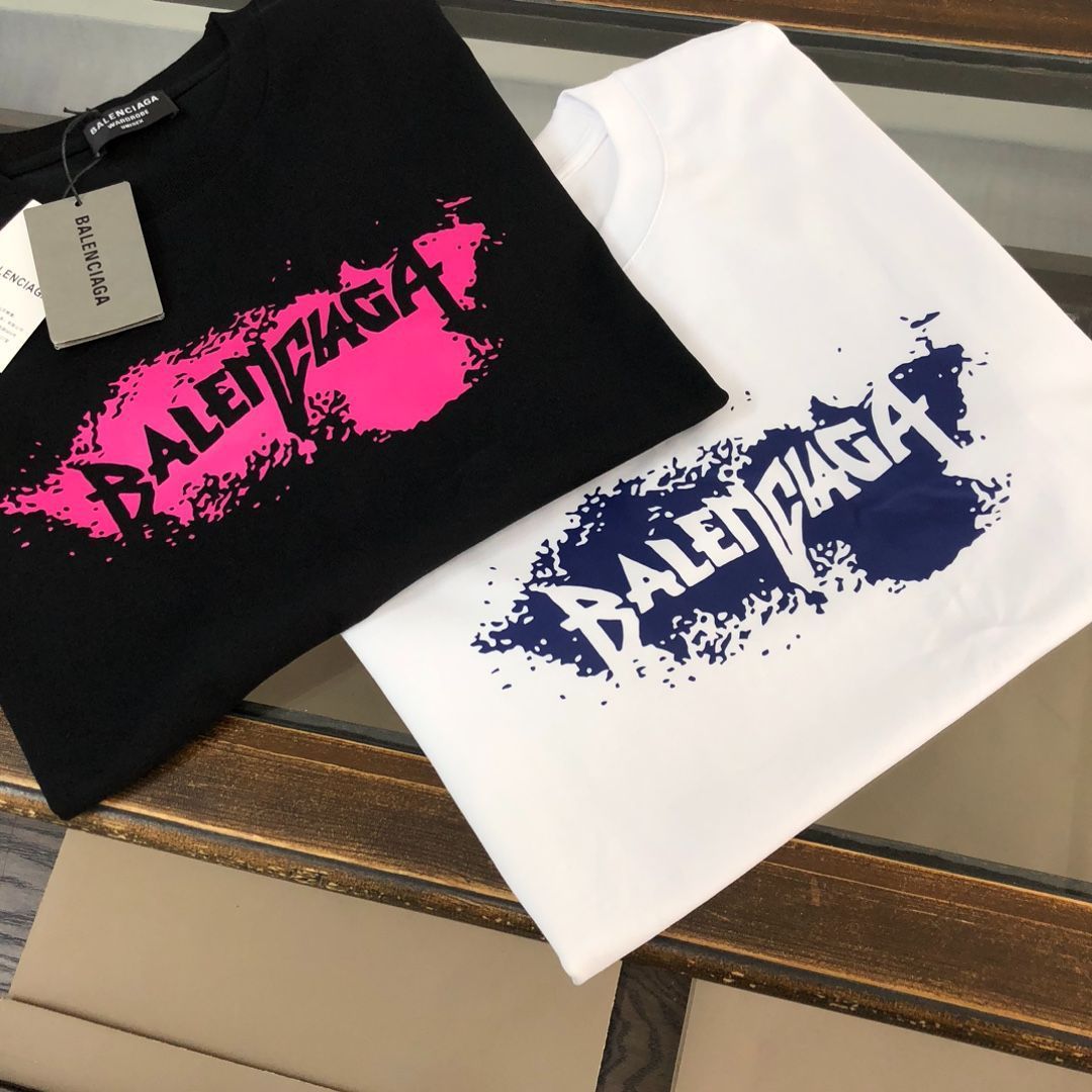BALENCIAGA オーバーサイズ ロゴ プリント コットン Tシャツ