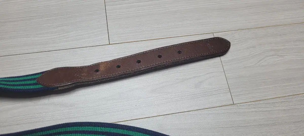  ポロラルフローレン グリーン ストライプ ベルト サイズ 32 ベルト 小物