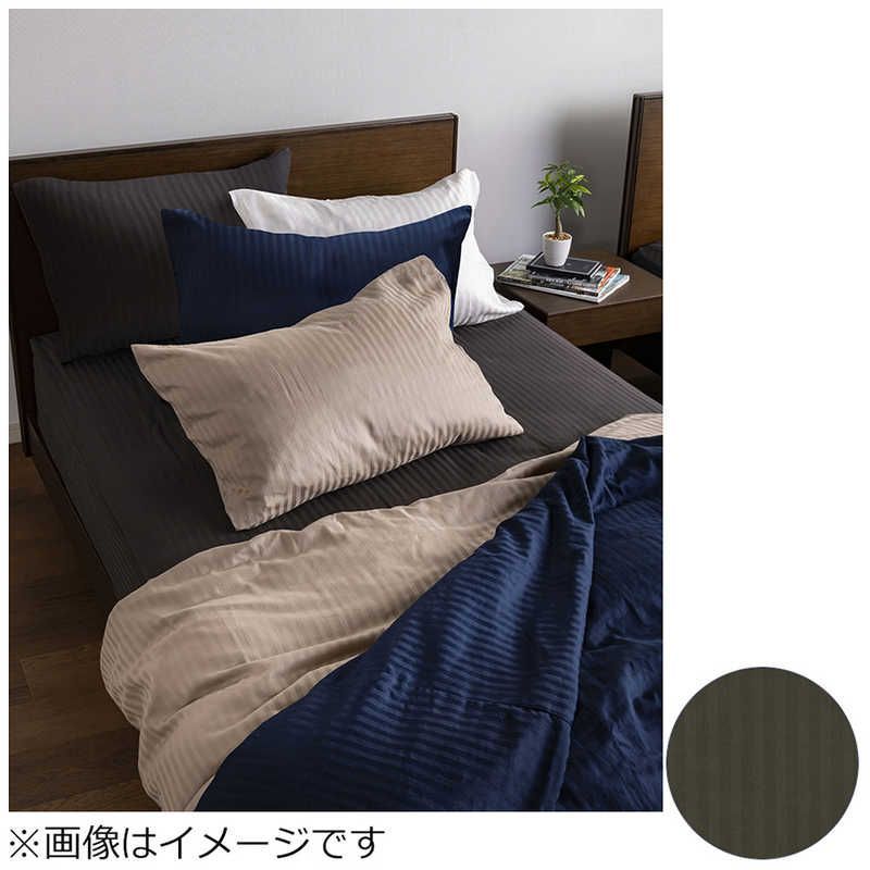 【 新品 未開封 】 フランスベッド 【ボックスシーツ】 ライン＆アースN シングルサイズ（綿100％/97×195×35cm/チャコールグレー） フランスベッド 未使用 送料無料