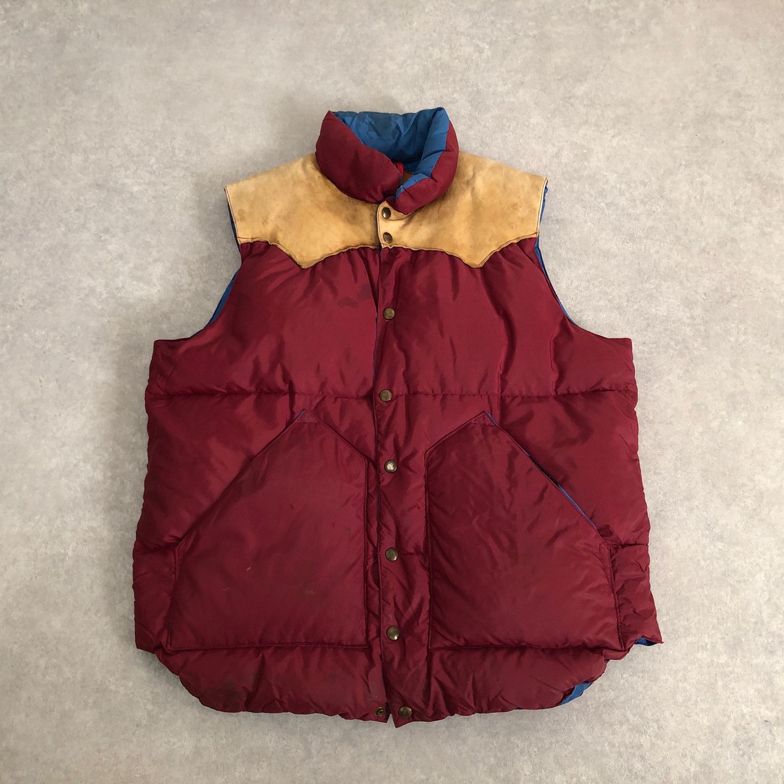 ビンテージRocky Mountain Featherbed ダウンベスト38 ロッキーマウンテン フェザーベッド ダウンベストヴィンテージ サイズ