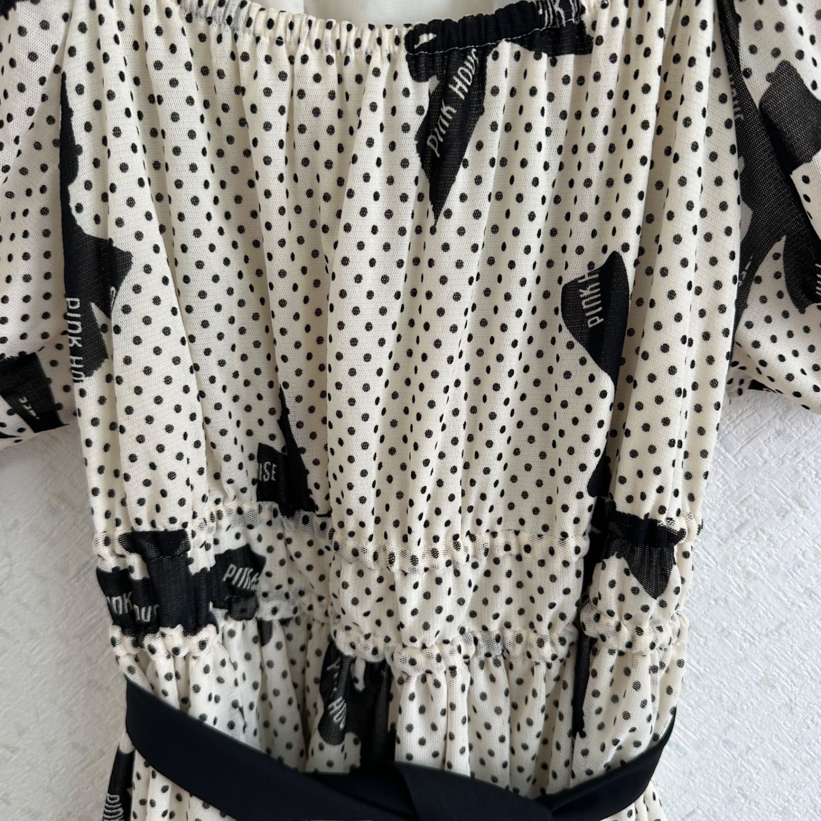 Z1437 【美品】PINK HOUSEピンクハウス ロングワンピース