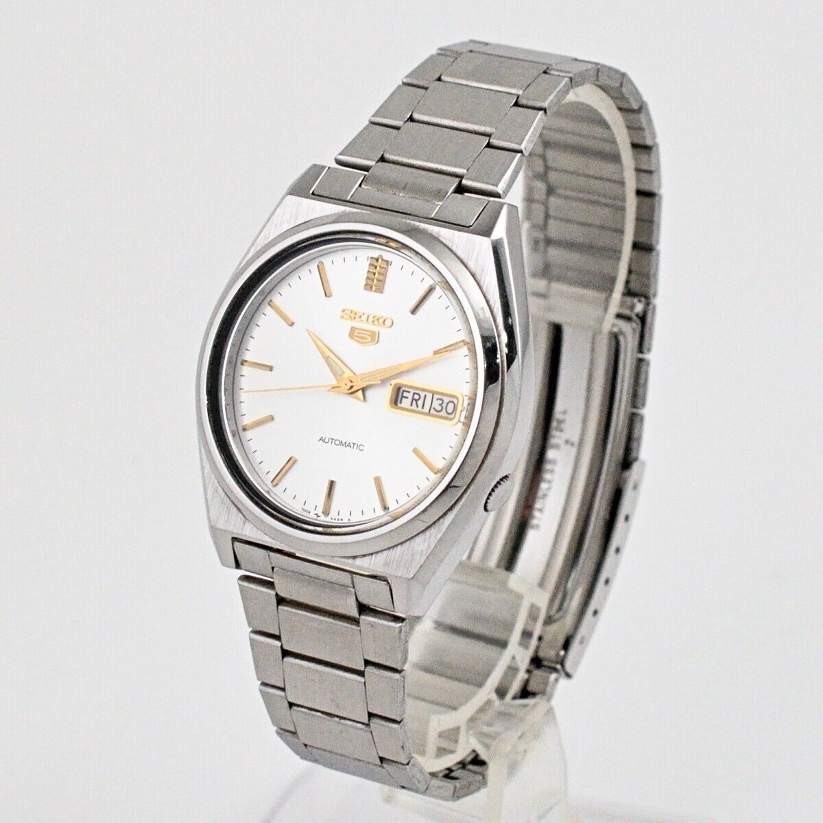 SEIKO】セイコー 5 Automatic 7009-8761 Day/Date Silver dial