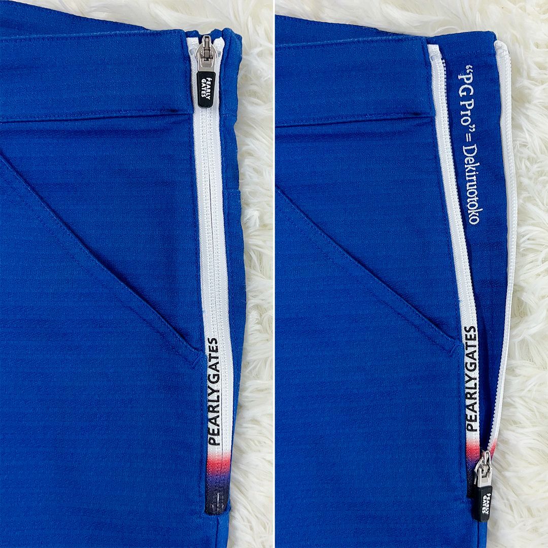 パーリーゲイツ 2024 NEOトリコロール”PG PRO” Vネックベスト 5 パーリーゲイツ \u201dPG PRO\u201d NEOトリコロール 半袖モックネック ネイビー