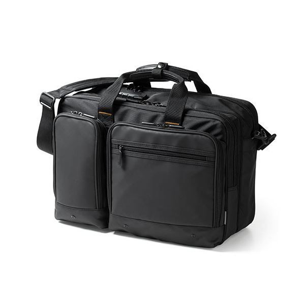 サンワダイレクト ビジネスバッグ 3WAY 大容量 リュック ショルダー対応 25.5L 200-BAG170BK 1個