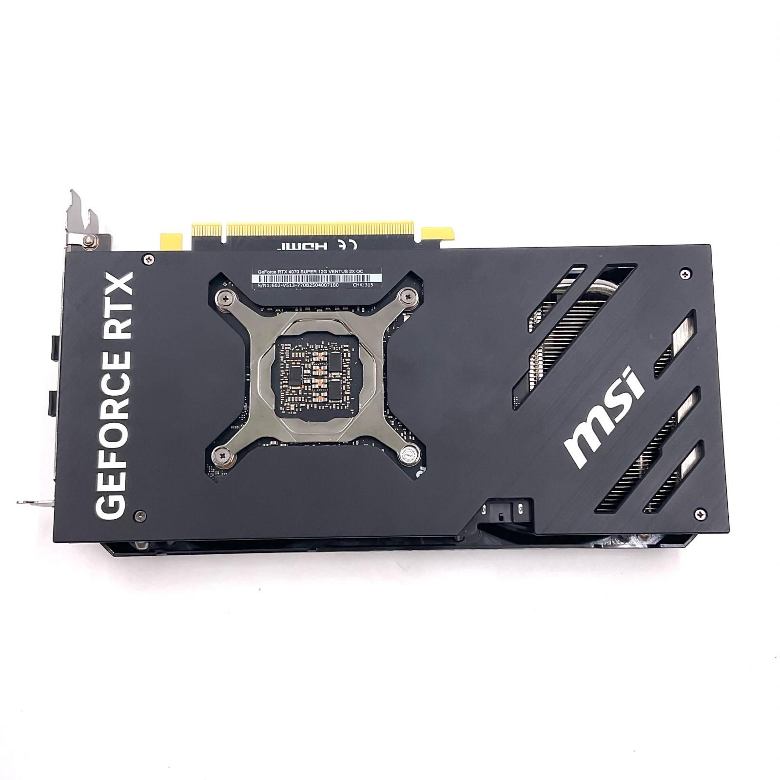 MSI GEFORCE RTX 4070 SUPER 12GB VENTUS 2X OC VD8751 美品