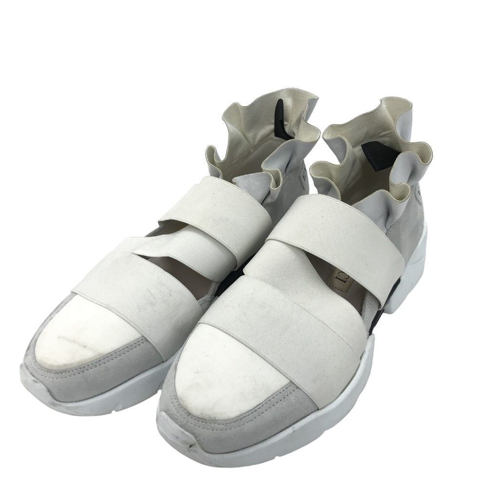 EMILIO PUCCI エミリオ プッチ フリル レザーバンド スニーカー