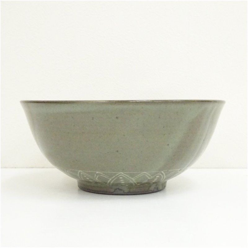 京焼 陶あん窯 土渕善丕氐造 高麗青磁雲鶴鉢（共箱） 食器