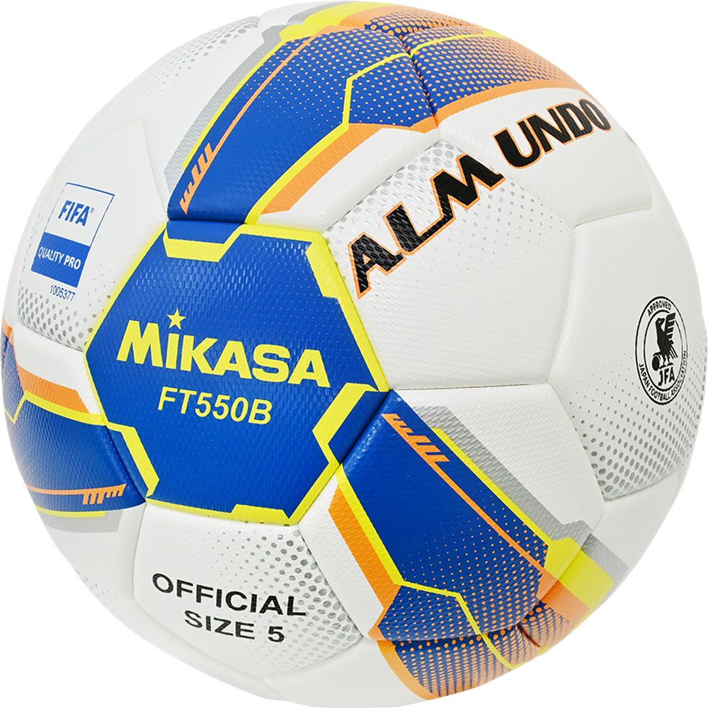 ミカサ MIKASA サッカー サッカー5号貼り 検定球 青|黄 FT550BBLY ブルー×イエロー