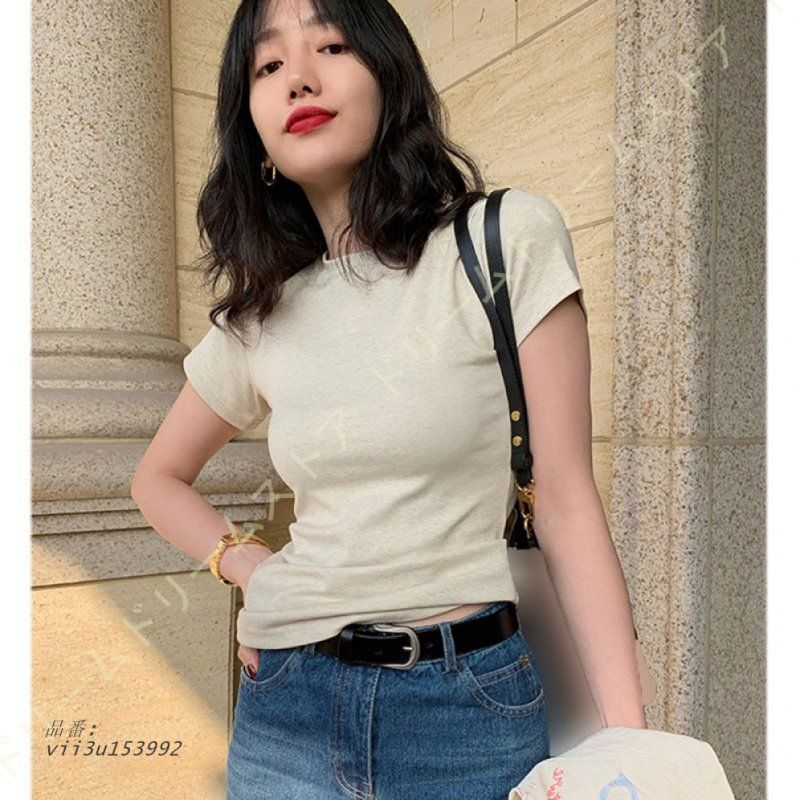カットソー レディース トップス 長袖 Tシャツ レイヤード風 ロング丈 コットン100％ 綿100％ 重ね着風  vii3u153992
