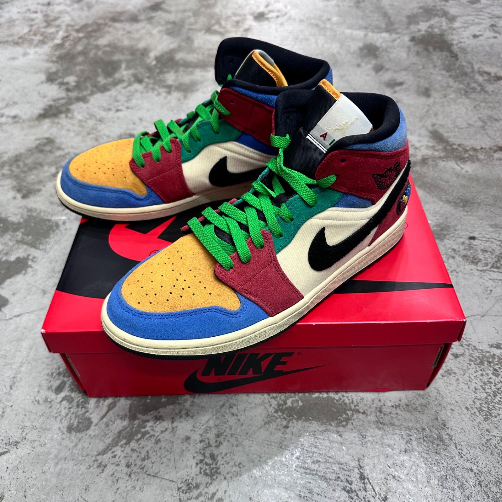 BLUE THE GREAT NIKE AIR JORDAN 1 MID FEARLESS コラボ ブルーザ 