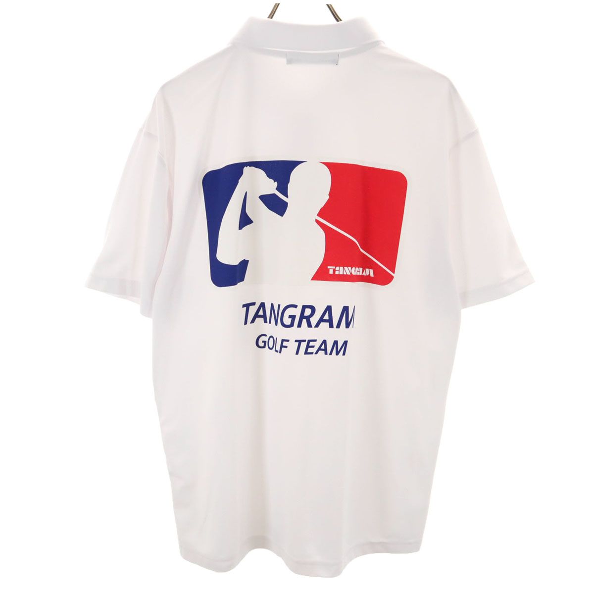 TANGRAM タングラム ゴルフウェア ポロシャツ 白 L TANGRAM / タングラム ポロシャツ 吸水速乾 通気 UVカット DRY