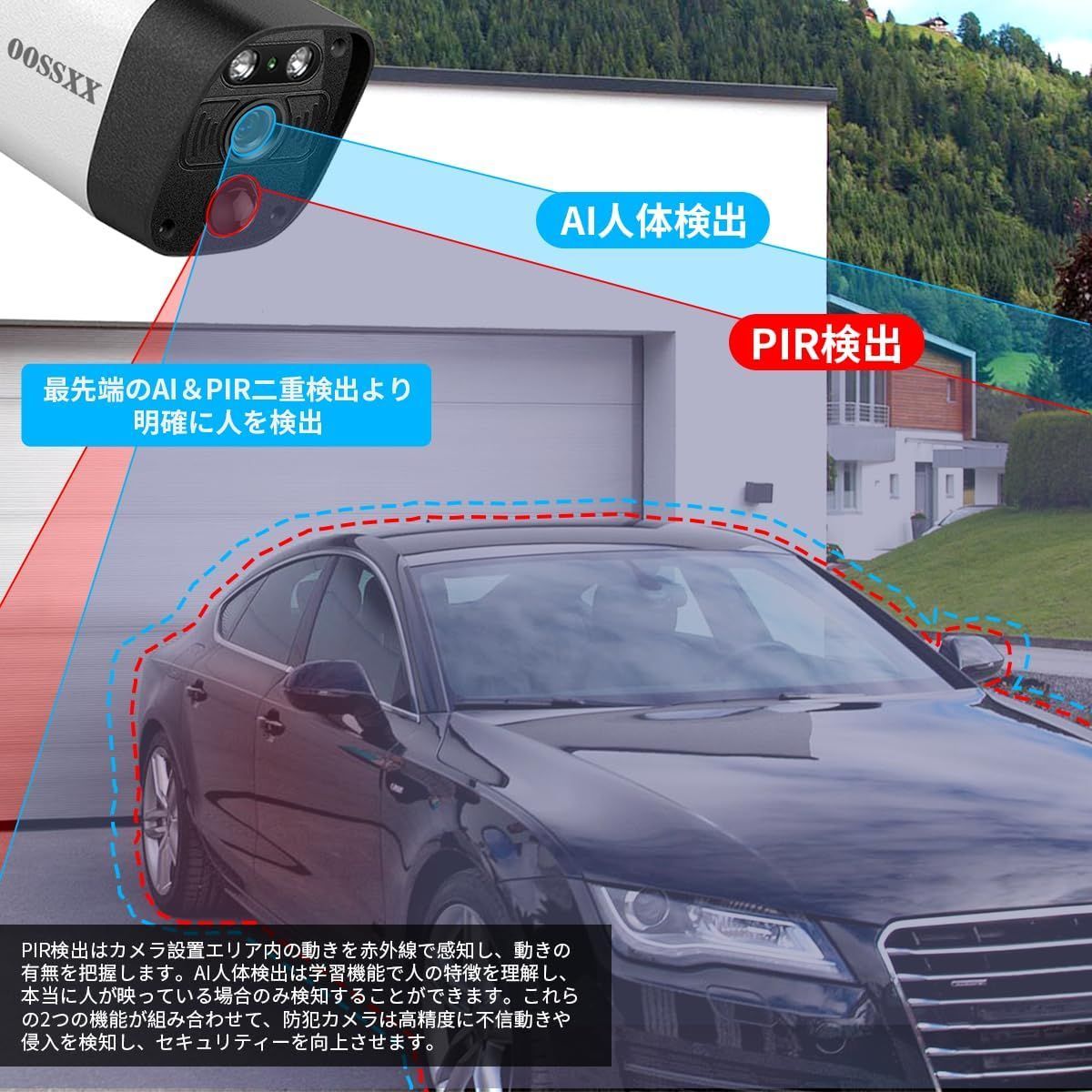 4K・800万画素】防犯カメラ 屋外 有線 POE給電4TB HDD内蔵 8台