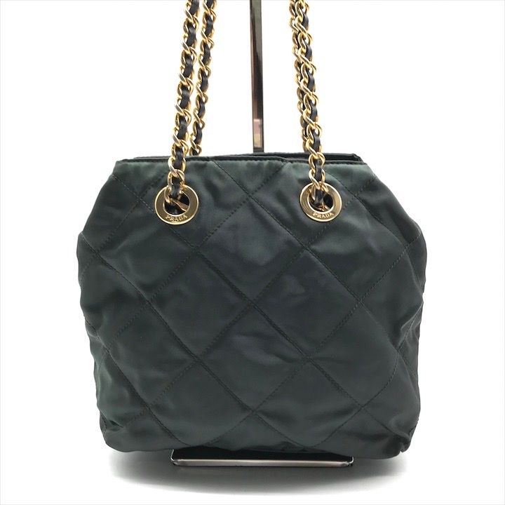 良品 PRADA プラダ 三角ロゴ ナイロン テスート キルティング