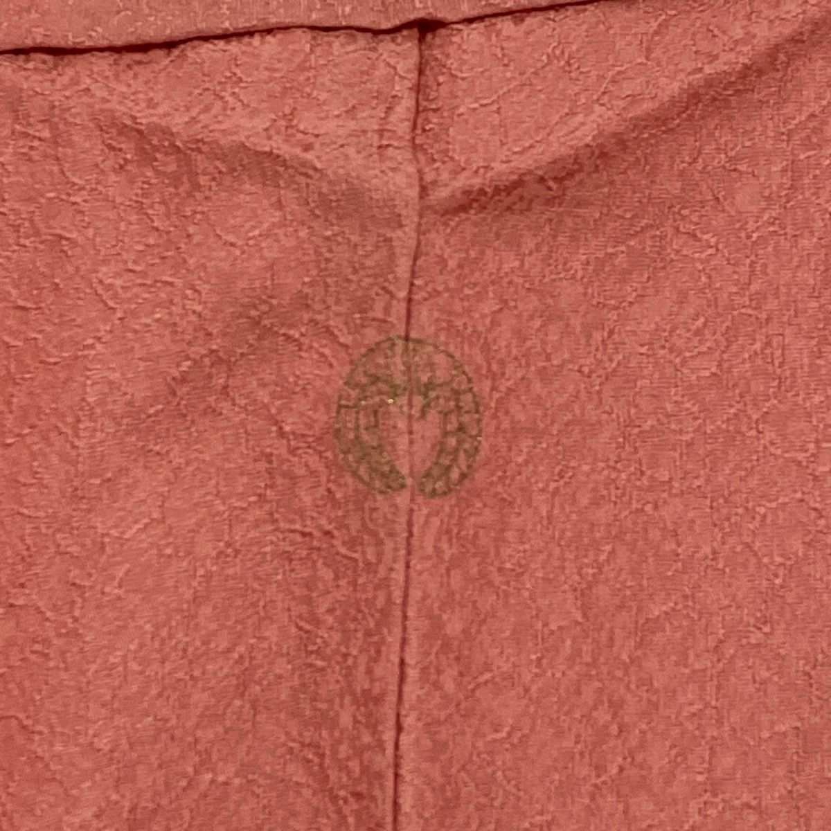 着物と帯 時流】I25759ts◇正絹 色無地◇うこん染 落款 一つ紋 美品