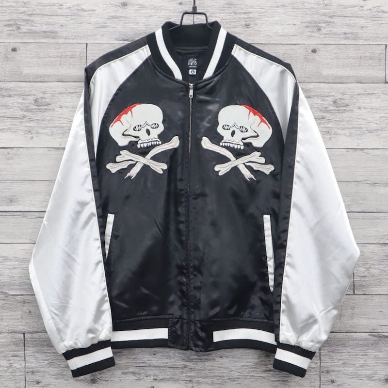 本日限定価格　ワコマリア　スカル　ベトジャン ワコマリア「鬼スカル」をプリントしたスカジャン、56 タトゥー