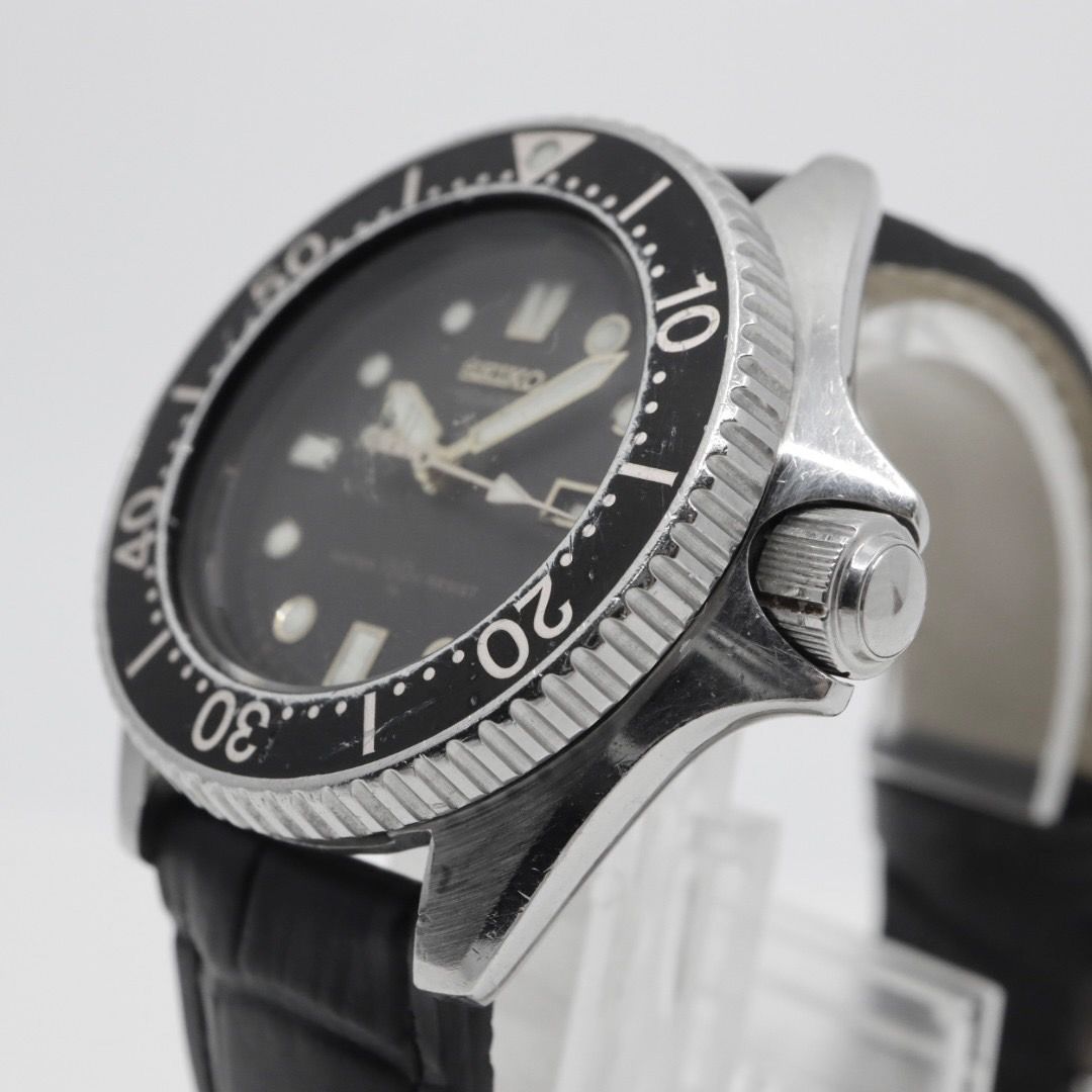 SEIKO セイコー 2625-0010 ダイバーズウォッチ 150m クォーツ ブラック ゴールド シルバー ベゼル ヴィンテージ レトロ アンティーク ボーイズ レディース G1