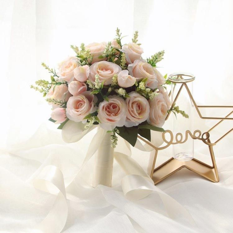造花ブーケ　ウェディングブーケ 花束 造花ブーケ 結婚式 ブライダルブーケ 海外ウエディング