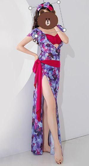 ベリーダンス衣装 サイーディサーディドレス ピンク オーダー