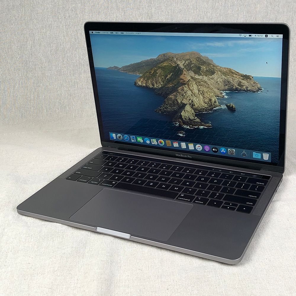 ジャンク品Apple MacBook Pro (13インチ， 2019， Thunderbolt 3ポート x 4)【i7・16GB・512GB】画面表示色異常　A1989 EMC3358/LT-JUNK-250415（268341）
