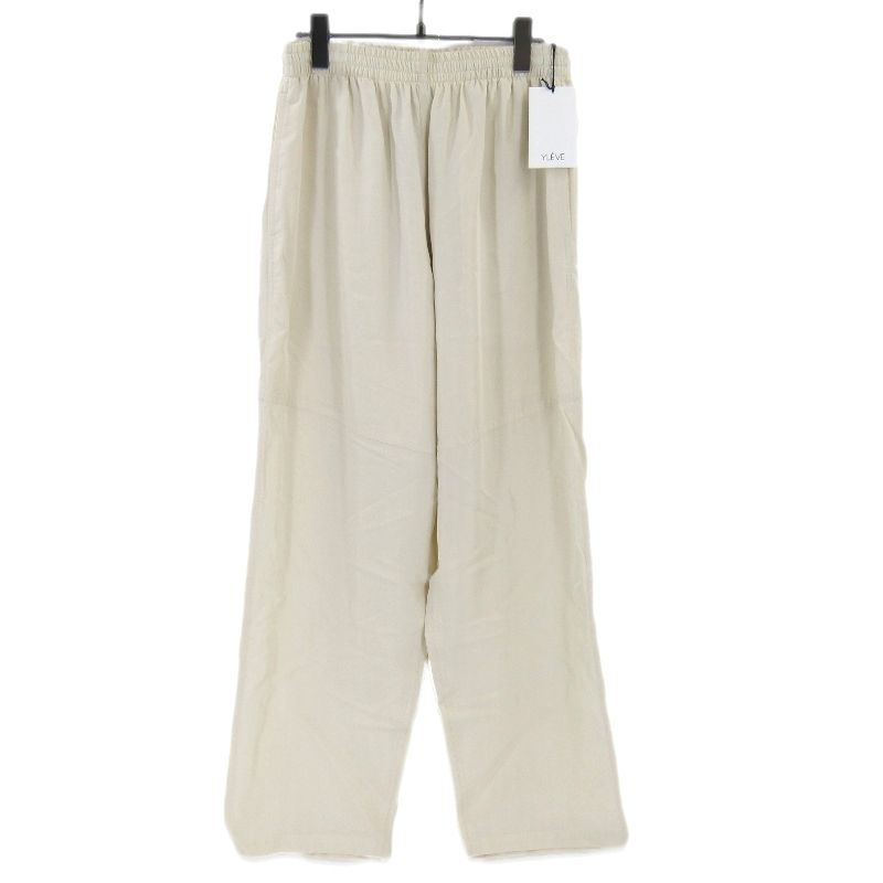 ♥ YLEVE イレーヴ RAYON VINTAGE TR 170-5140031 レーヨン ヴィンテージ トラウザース イージーパンツ Ecru 3 タグ付き 65008741