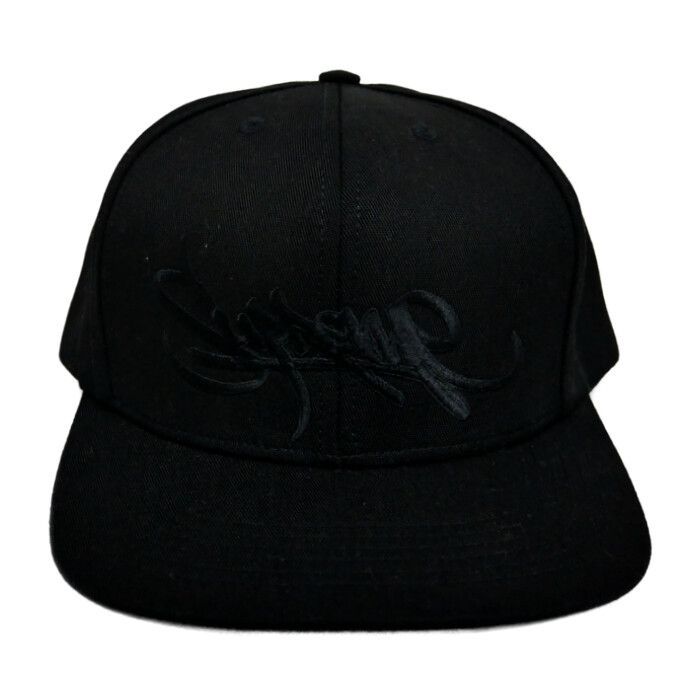 Supreme 正規 23AW 23FW Handstyle 6-Panel Cap ハンドスタイルロゴ刺繍 6パネルキャップ Black ブラック 黒 Free