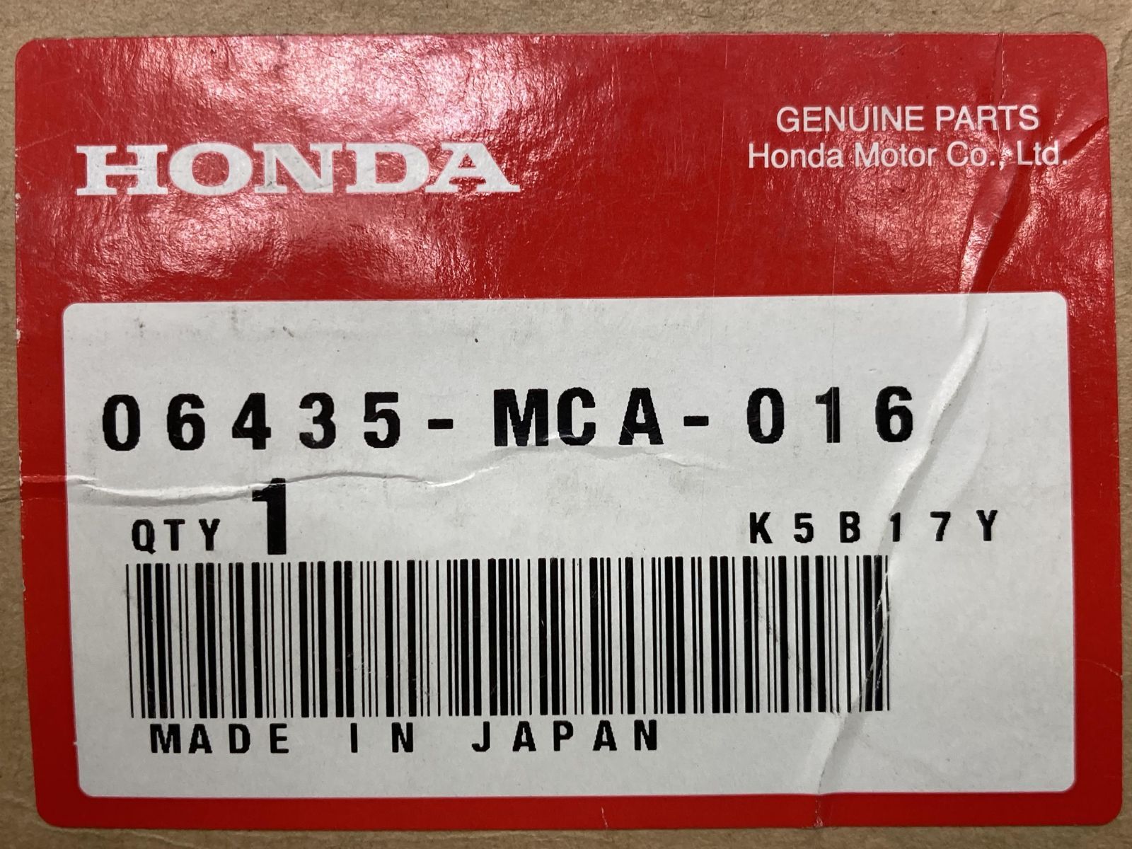 GL1800 リアブレーキパッド 在庫有 即納 ホンダ 純正 新品 バイク 部品 在庫有り 即納可 06435-MCA-026 車検 Genuine ゴールドウイングF6B ゴールドウイング1800 GL1800F6B:22254855