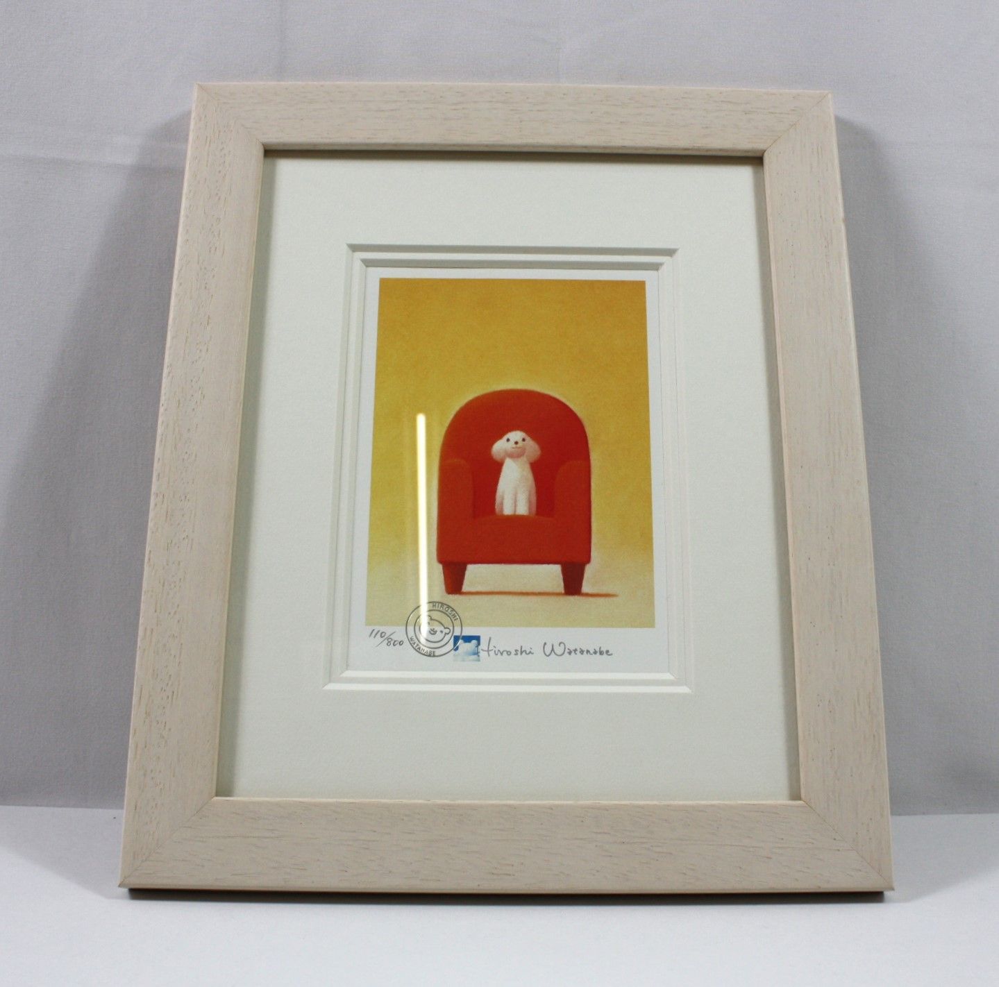A1662・渡辺宏 Hitoshi Watanabe お気に入りのイス 絵画 110/800